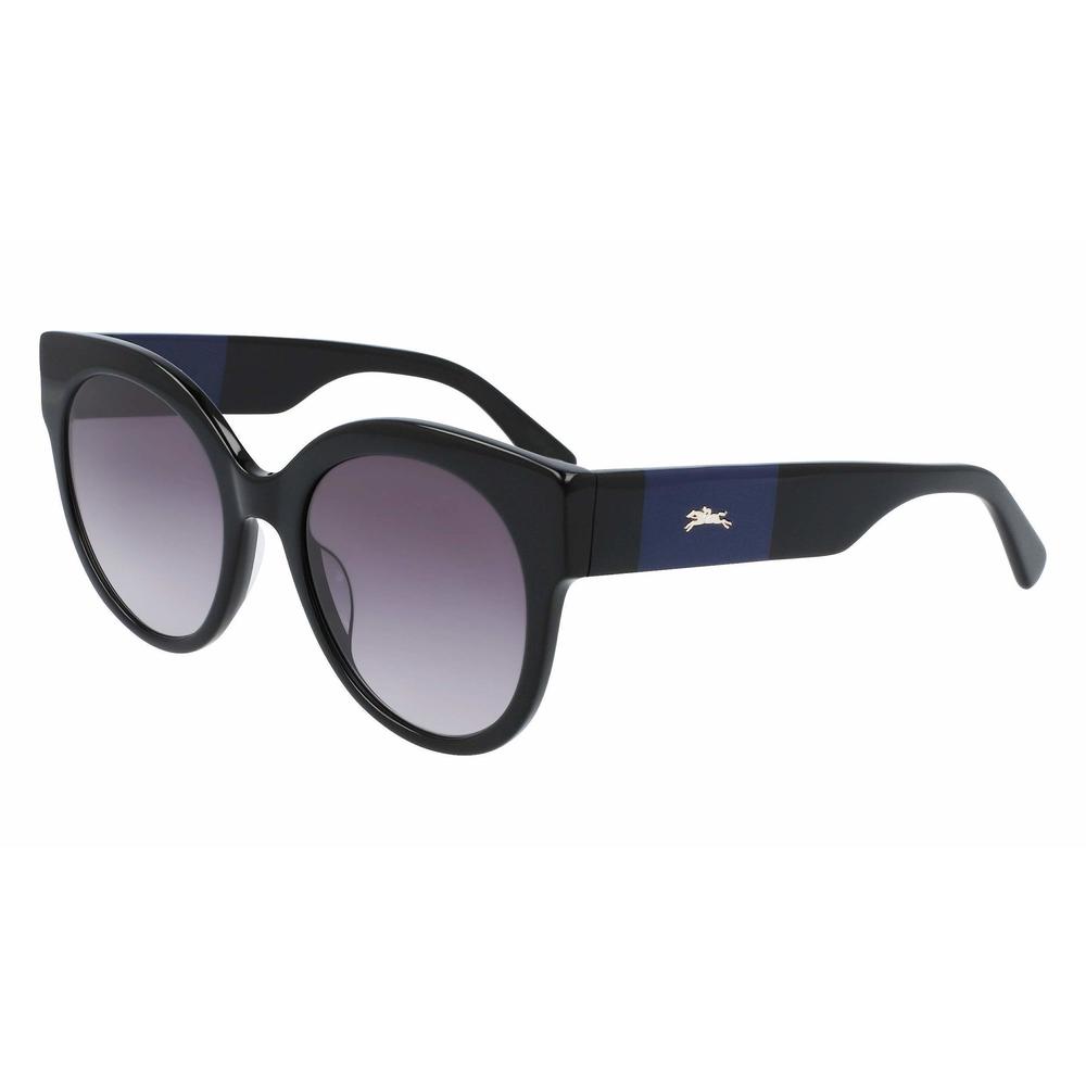 NEW Longchamp LO 673S 001 Black Sunglasses with Grey Gradient Lenses